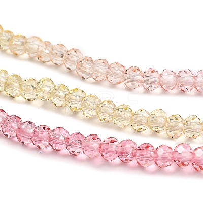Transparent Painted Glass Beads Strands X1-DGLA-A034-T2mm-A09-1