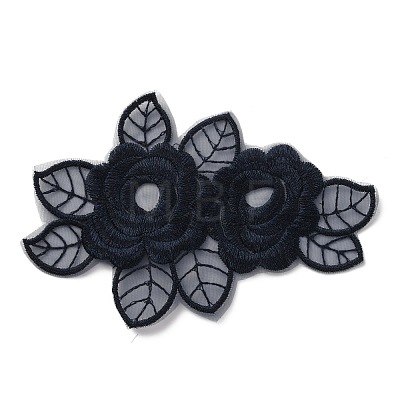 Lace Polyester Embroidery Organza Ornament Accessories PATC-WH0003-03I-1