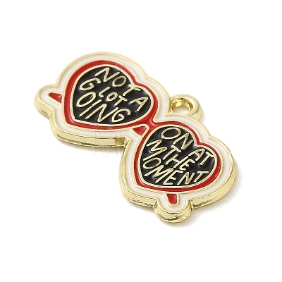 Alloy Enamel Pendants ENAM-C022-02A-G-1