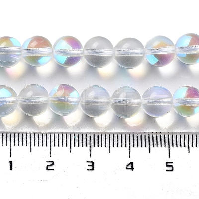 Synthetic Moonstone Beads Strands G-P528-J02-13-1