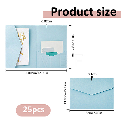 Paper Invitation Card AJEW-WH0086-79A-1