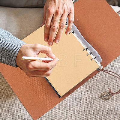 Rectangle Imitation Leather with Alloy Scrapbook DIY Binder Photo Album AJEW-WH20006-475A-1