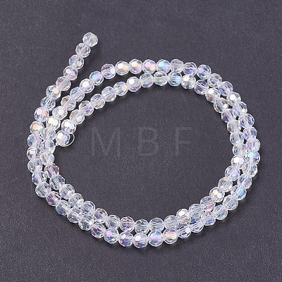 Electroplate Glass Beads Strands EGLA-F120-AB-A09-1