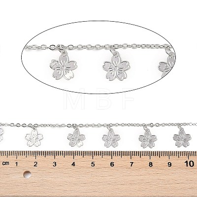 Handmade Brass Flower Chains CHC-Z001-13P-1