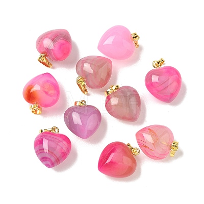 Natural Agate Pendants G-I311-A34-G-1