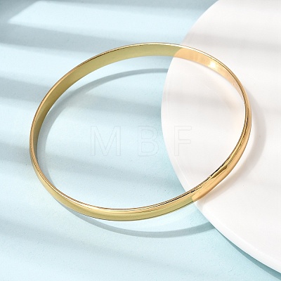 304 Stainless Steel Plain Bangles for Women Men BJEW-Z167-01G-02-1