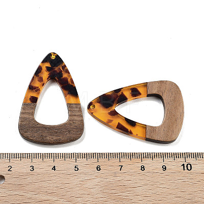 Walnut Wood & Resin Pendants FIND-Z050-08A-1