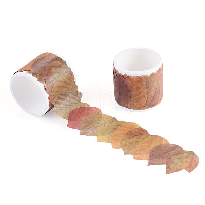 Autumn Leaf Paper Tape Stickers for Card Making DIY-TAC0032-23E-1