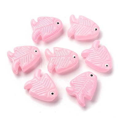 Transparent Glass Enamel Beads LAMP-U004-06-02-1