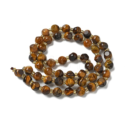 Natural Tiger Eye Beads Strands G-K387-A04-01-1