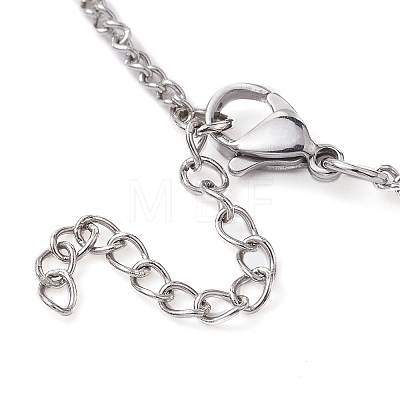 201 Stainless Steel Macrame Pouch Empty Stone Holder for Pendant Necklaces Making NJEW-JN04448-1