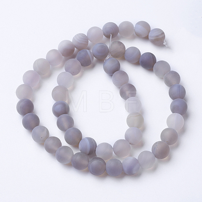 Natural Grade A Striped Agate/Banded Agate Beads Strands G-E478-04-8mm-1