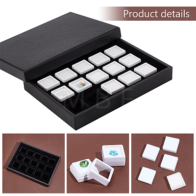 Rectangle Paper Loose Diamond Organizer Trays CON-WH0095-80-1