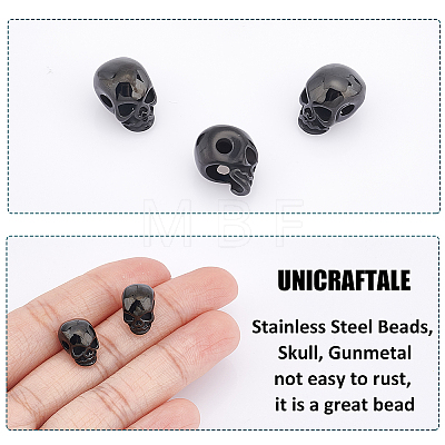 Unicraftale 8Pcs 304 Stainless Steel Beads STAS-UN0043-83-1