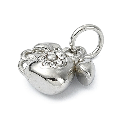 304 Stainless Steel Rhinestone Pendants STAS-A145-04L-P-1