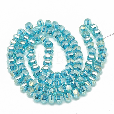 Electroplate Glass Beads Strands EGLA-Q094-A09-1