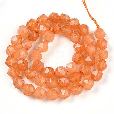 Dyed Natural White Jade Beads Strands G-T139-8mm-46R-1