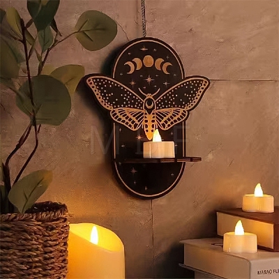 DIY Witchcraft Wall Hanging Candle Holder Display Silicone Molds DIY-G086-11B-1