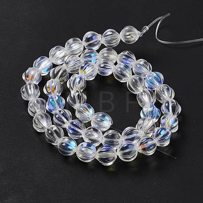 Transparent Glass Beads Strands GLAA-F114-02A-10-1