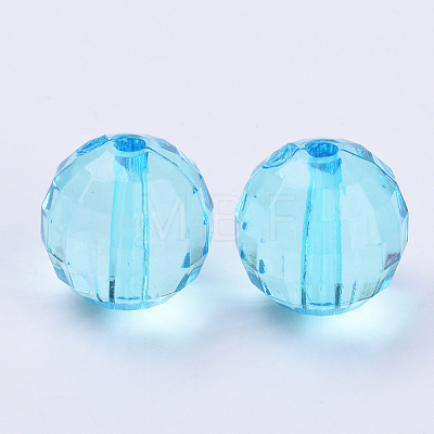 Transparent Acrylic Beads TACR-Q254-10mm-V40-1