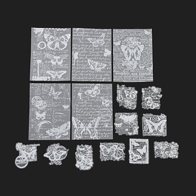 30Pcs 15 Styles Butterfly Theme Scrapbook Paper Kits DIY-D075-09-1