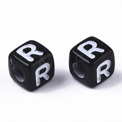 Opaque Acrylic Beads SACR-N002-01R-1
