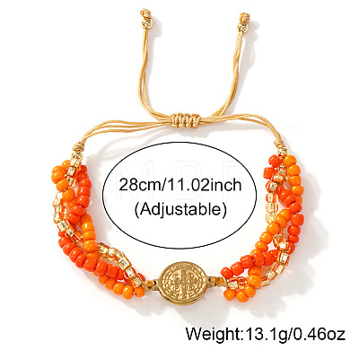 Adjustable Brass Link Bracelets FL7524-3-1