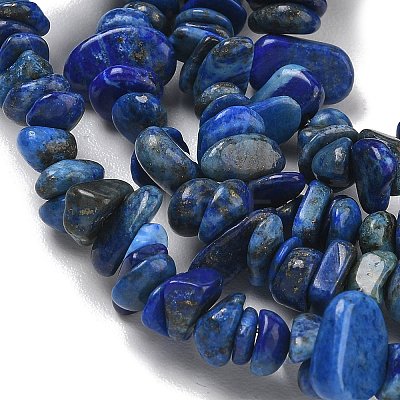Natural Lapis Lazuli Chip Beads Strands G-E271-121-1