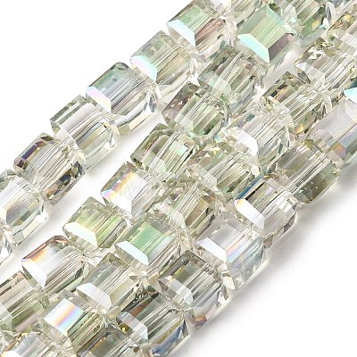 Electorplated Glass Beads EGLA-E006-3A-1