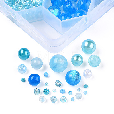 DIY 24 Style Acrylic & Resin Beads Jewelry Making Finding Kit DIY-NB0012-01A-1