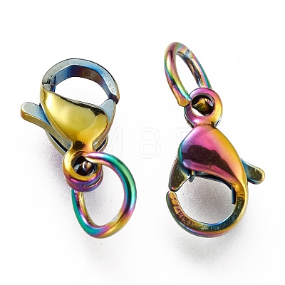 Ion Plating(IP) 304 Stainless Steel Lobster Claw Clasps LS-STAS-G240-01A-C-1