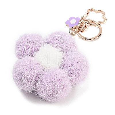 Flower Plush Pendant Keychain KEYC-F039-04-1