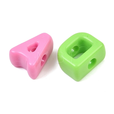 Opaque Acrylic European Beads AC-CBAE09B-05-1