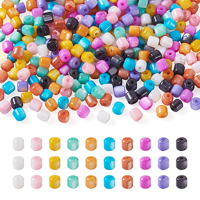 300Pcs 10 Colors Natural Freshwater Shell Beads SHEL-TA0001-06-1