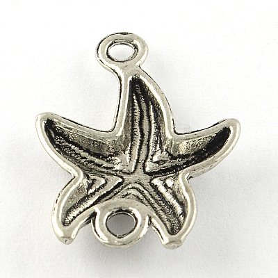 Tibetan Style Alloy Starfish Links connectors TIBEP-R345-02AS-NR-1
