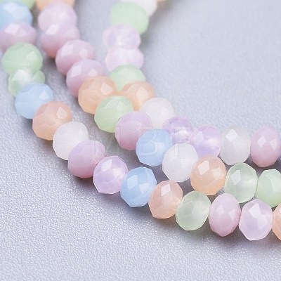 Opaque Glass Beads Strands X-GLAA-L030-A02-1