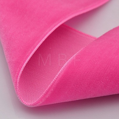 Polyester Velvet Ribbon for Gift Packing and Festival Decoration SRIB-M001-38mm-156-1