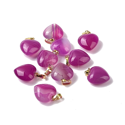 Natural Agate Pendants G-I311-A34-G-1