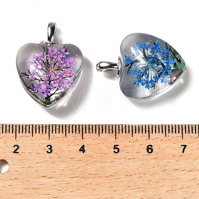 Transparent Glass Pendants GLAA-M048-01A-1