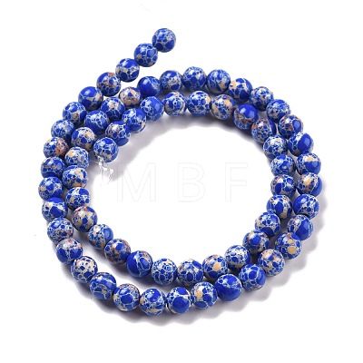 Synthetic Imperial Jasper Beads Strands G-E568-01A-03-1