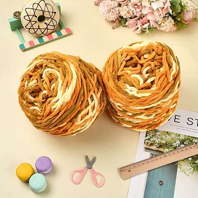 4 Bundles Polyester Yarn FB-FSB9EF-01H-1