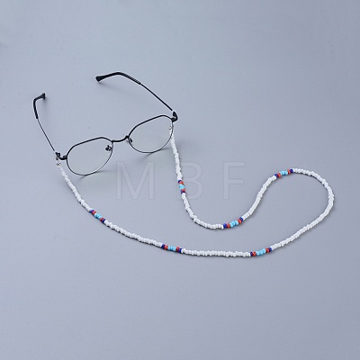 Glass Seed Bead Eyeglasses Chains AJEW-EH00006-02-1