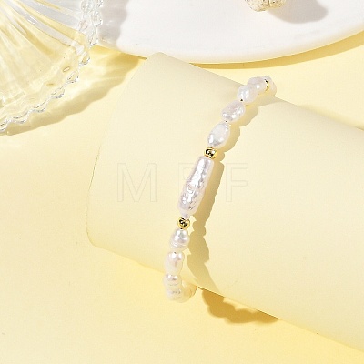 Natural Cultured Freshwater Pearl Beaded Bracelets for Women BJEW-JB14154-1