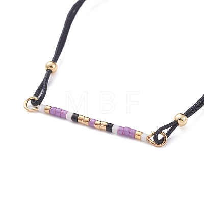 Adjustable Braided Bead Bracelets BJEW-JB04853-01-1