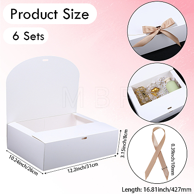 Folding Paper Gift Boxes with Ribbon CON-WH20001-11D-01-1