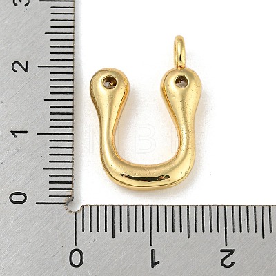 Rack Plating Brass Micro Pave Cubic Zirconia Pendants KK-A200-24G-U-1