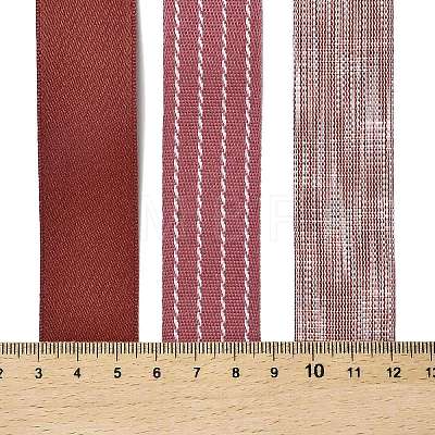 9 Yards 3 Styles Polyester Ribbon SRIB-A014-A10-1