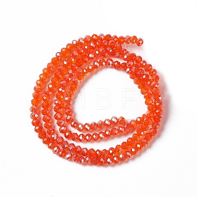 Electroplate Glass Beads Strands EGLA-R048-2mm-21-1