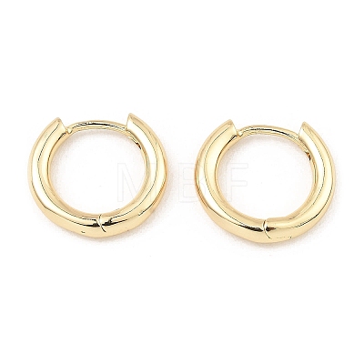 Brass Huggie Hoop Earrings EJEW-I289-26KCG-1