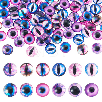 70Pcs 2 Styles Glass Cabochons GLAA-TADJ0001-18A-1